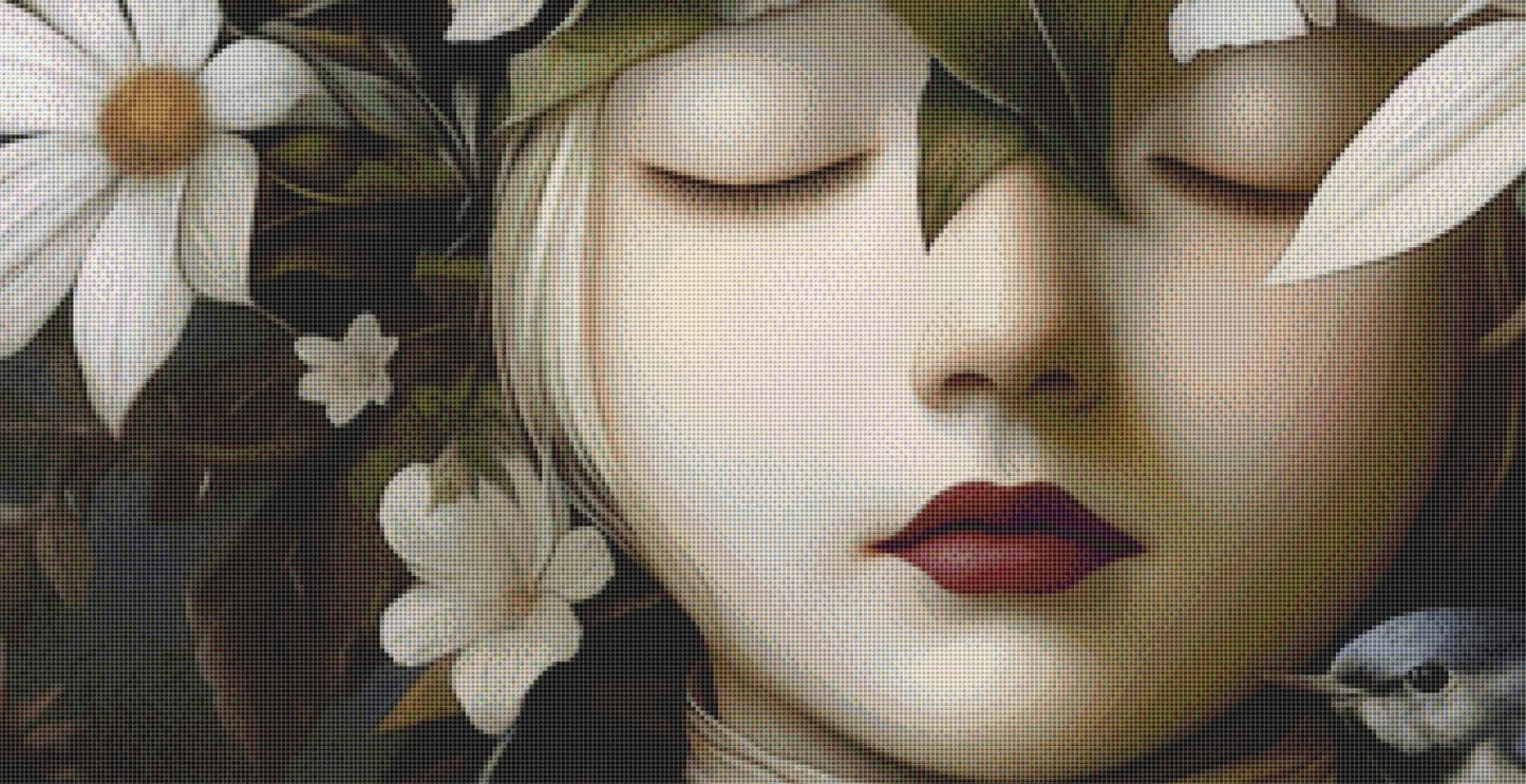 Alchemy Botanical (Max Size/Color) counted cross stitch pattern by Alisa Smith Williams (Digital Format)