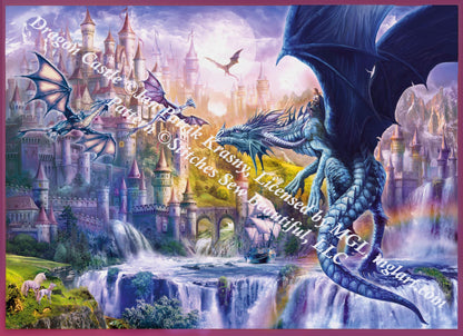 Dragon Castle counted cross stitch pattern by Jan Patrik Krasny, Licensed by MGL, www.mglart.com (Digital Format)
