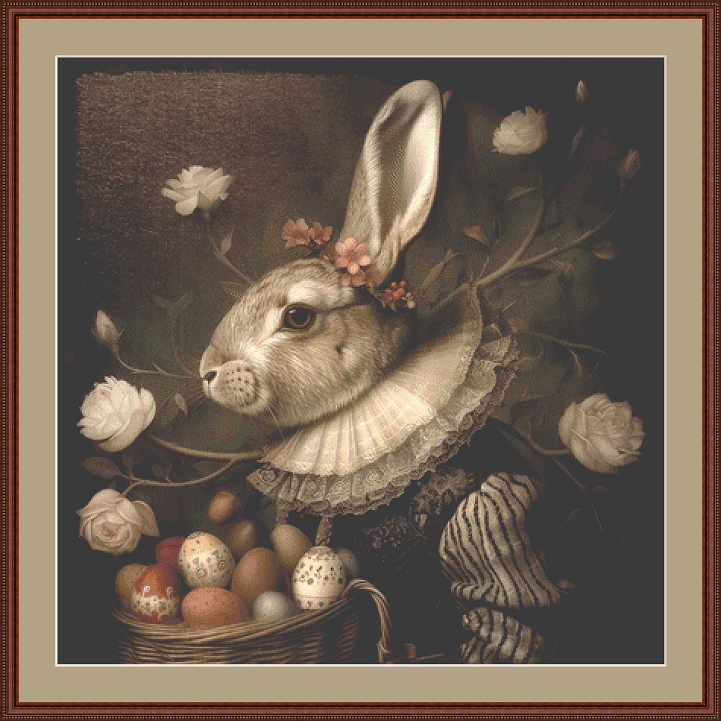 Mister Easter counted cross stitch pattern by Alisa Smith Williams (Digital Format)