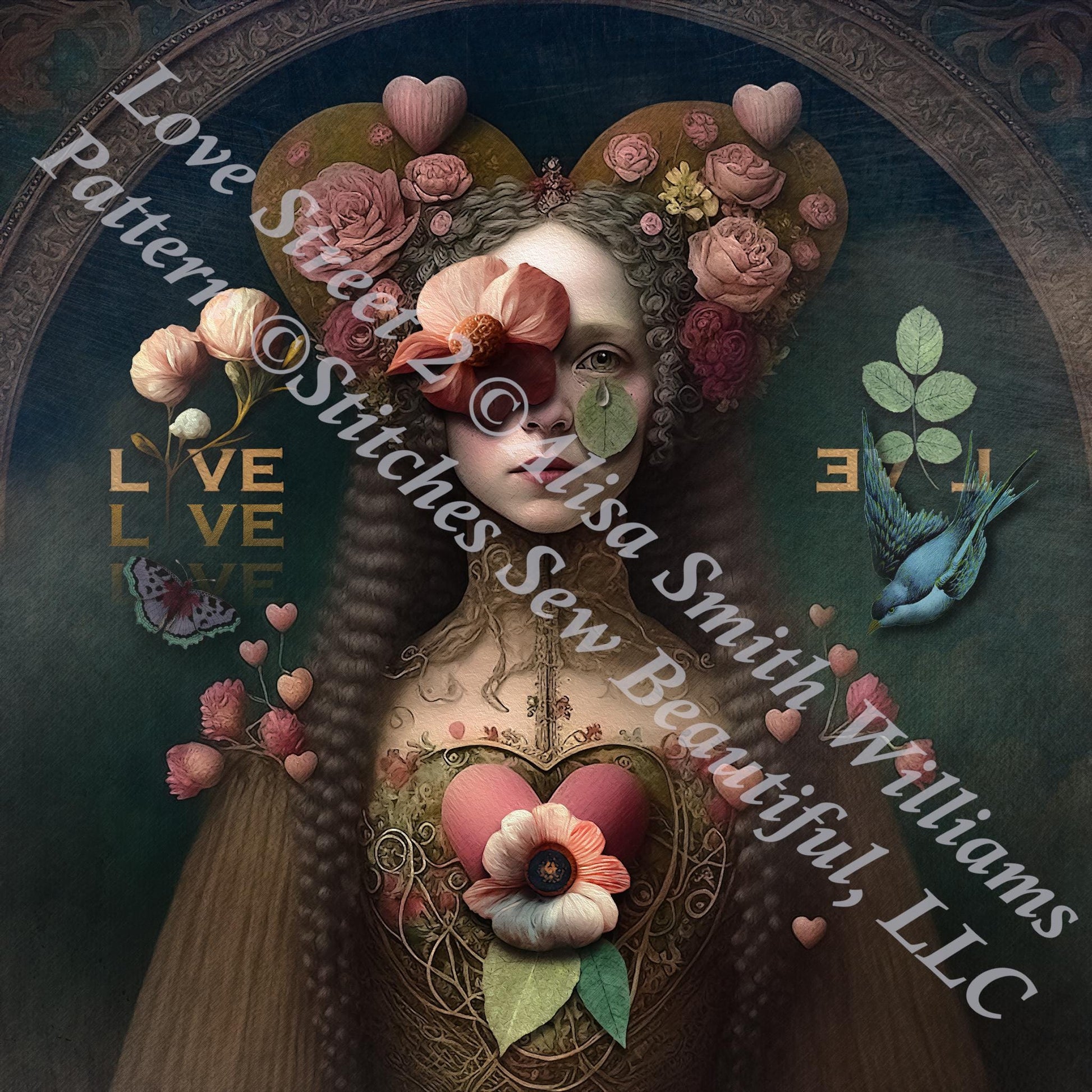 Love Street 2 counted cross stitch pattern by Alisa Smith Williams (Digital Format)