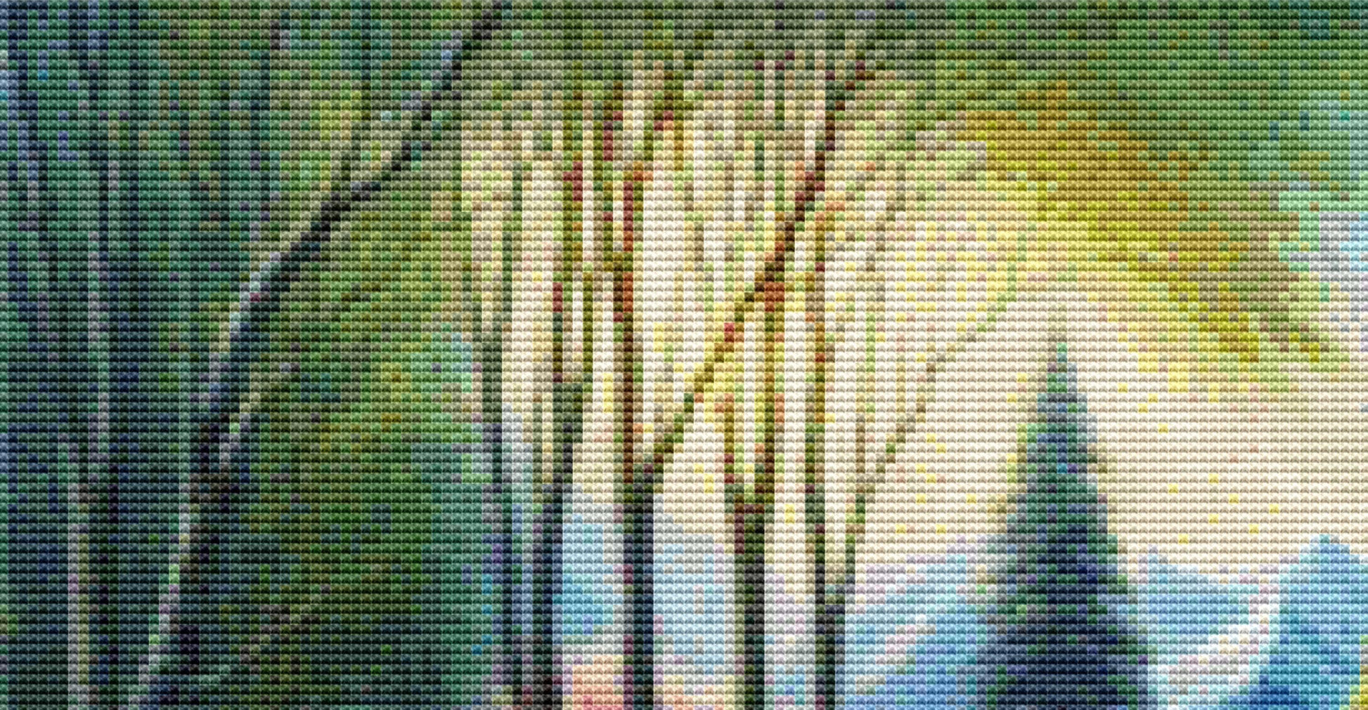 A Beautiful Balloon Ride counted cross stitch pattern by Eder Jose Rosa (Digital Format)