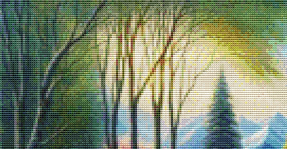 A Beautiful Balloon Ride counted cross stitch pattern by Eder Jose Rosa (Digital Format)