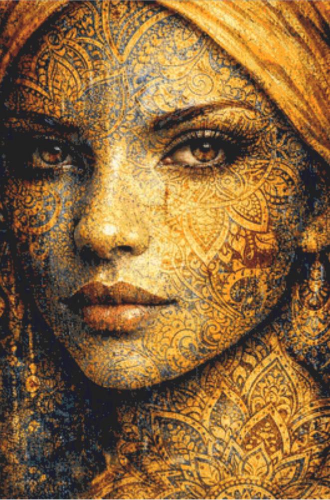 The Beauty of Woman Patterns of the Soul Series 1 counted cross stitch pattern by Eder Jose Rosa (Digital Format)