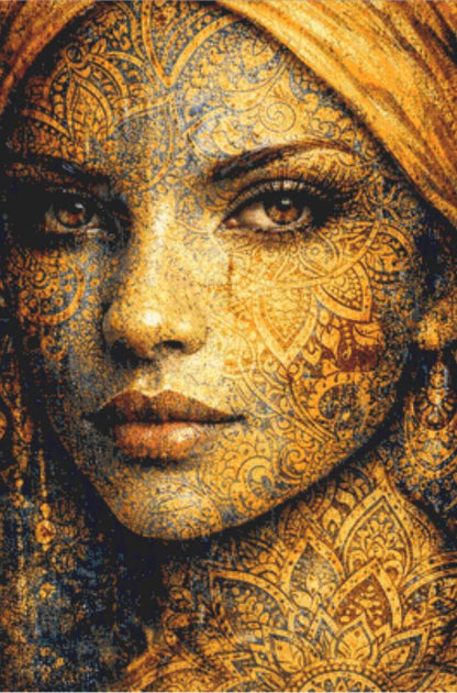 The Beauty of Woman Patterns of the Soul Series 1 counted cross stitch pattern by Eder Jose Rosa (Digital Format)