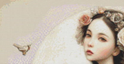 Moon Maiden counted cross stitch pattern by Bryna T Art & Design (Digital Format)