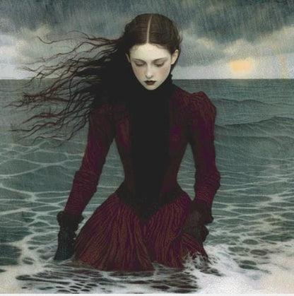 The Rain counted cross stitch pattern by Alisa Smith Williams (Digital Format)