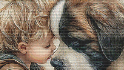 Best Buddies counted cross stitch pattern by Bryna T Art & Design (Digital Format)