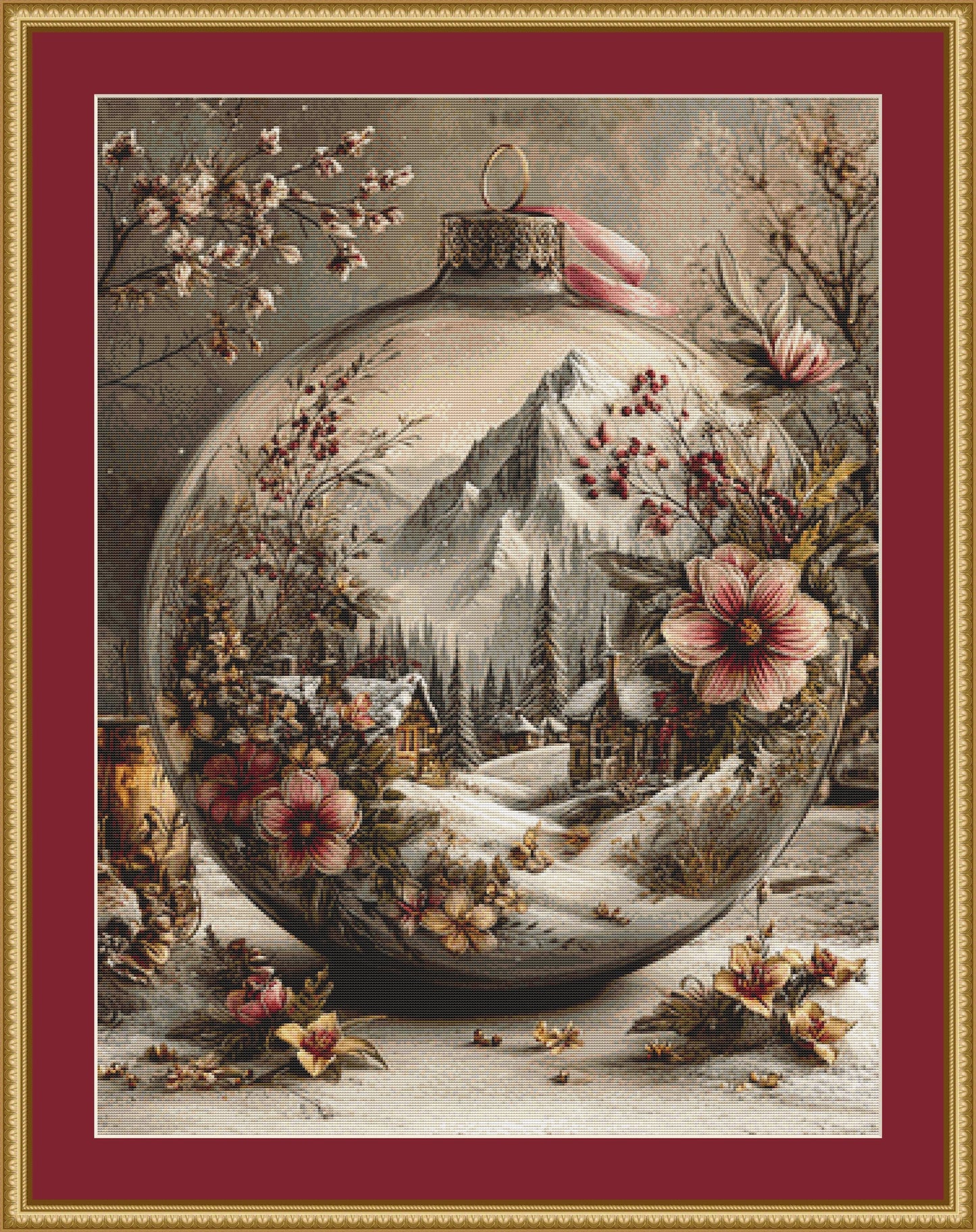 Christmas Ornament counted cross stitch pattern by Bryna T Art & Design (Digital Format)