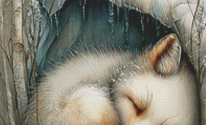 Winter Fox counted cross stitch pattern by Bryna T Art & Design (Digital Format)