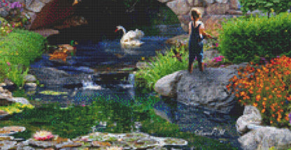 Grandpa's Farm (Max Color) counted cross stitch pattern by David Maclean, Licensed by MGL, www.mglart.com (Digital Format)