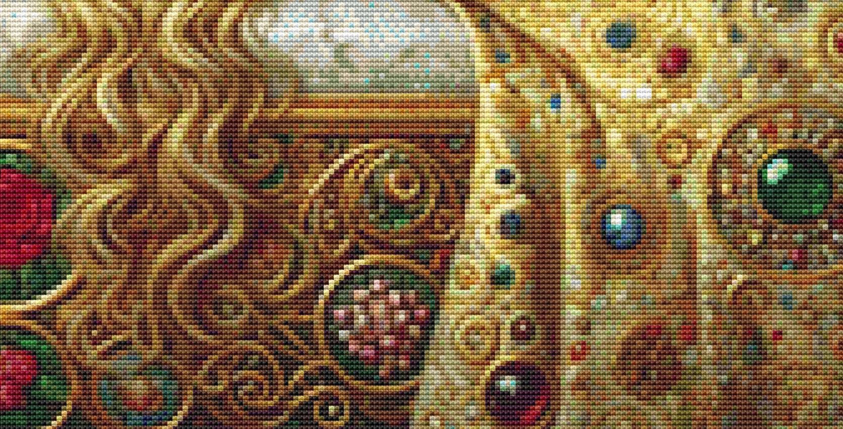 Sleeping Beauty (Small) counted cross stitch pattern by Mystic Vision Gallery (Digital Format)
