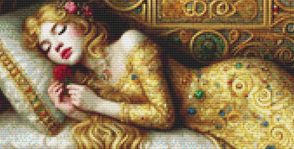 Sleeping Beauty (Small) counted cross stitch pattern by Mystic Vision Gallery (Digital Format)