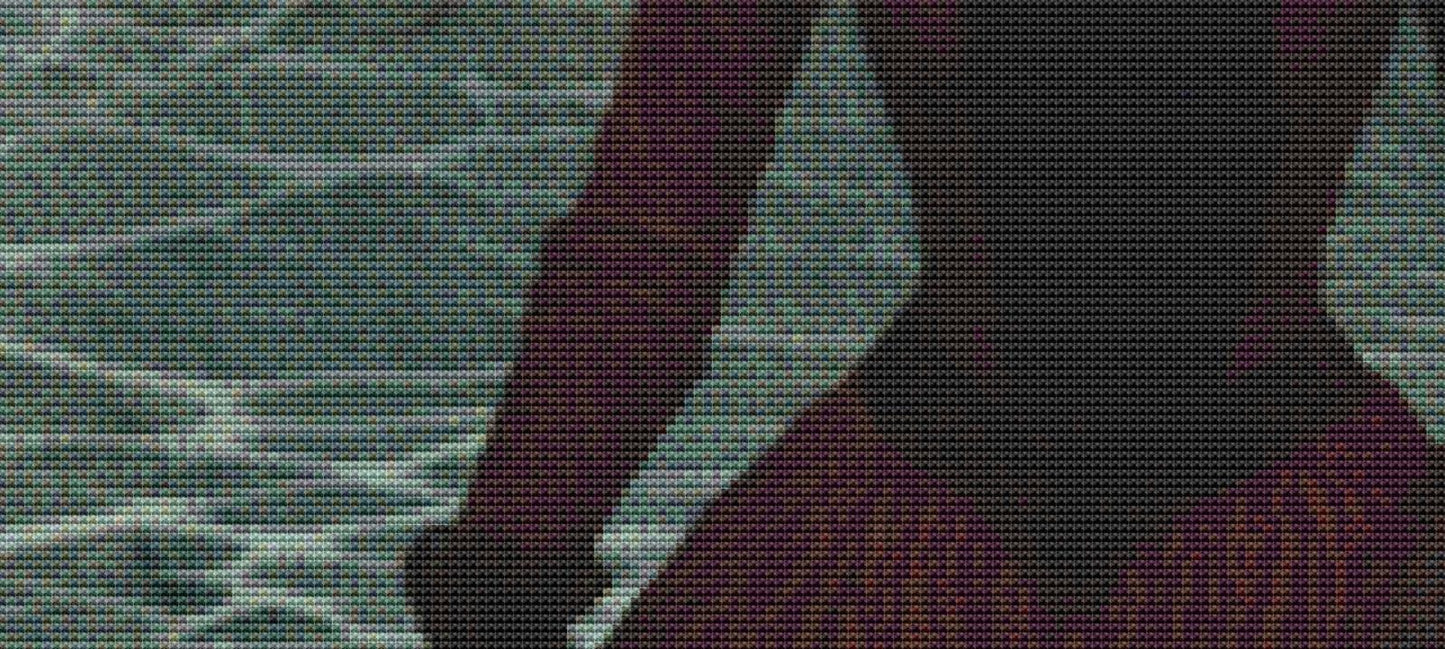 The Rain (Small) counted cross stitch pattern by Alisa Smith Williams (Digital Format)