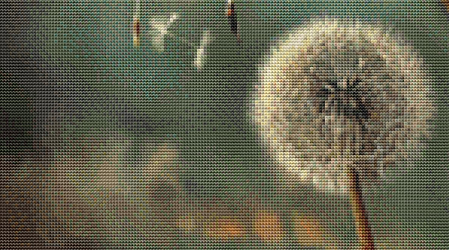 Make a Wish counted cross stitch pattern by Bryna T Art & Design (Digital Format)