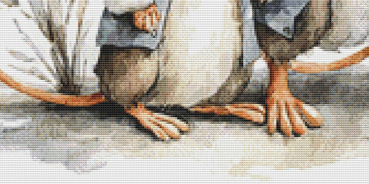 3 Blind Mice counted cross stitch pattern by Bryna T Art & Design (Digital Format)