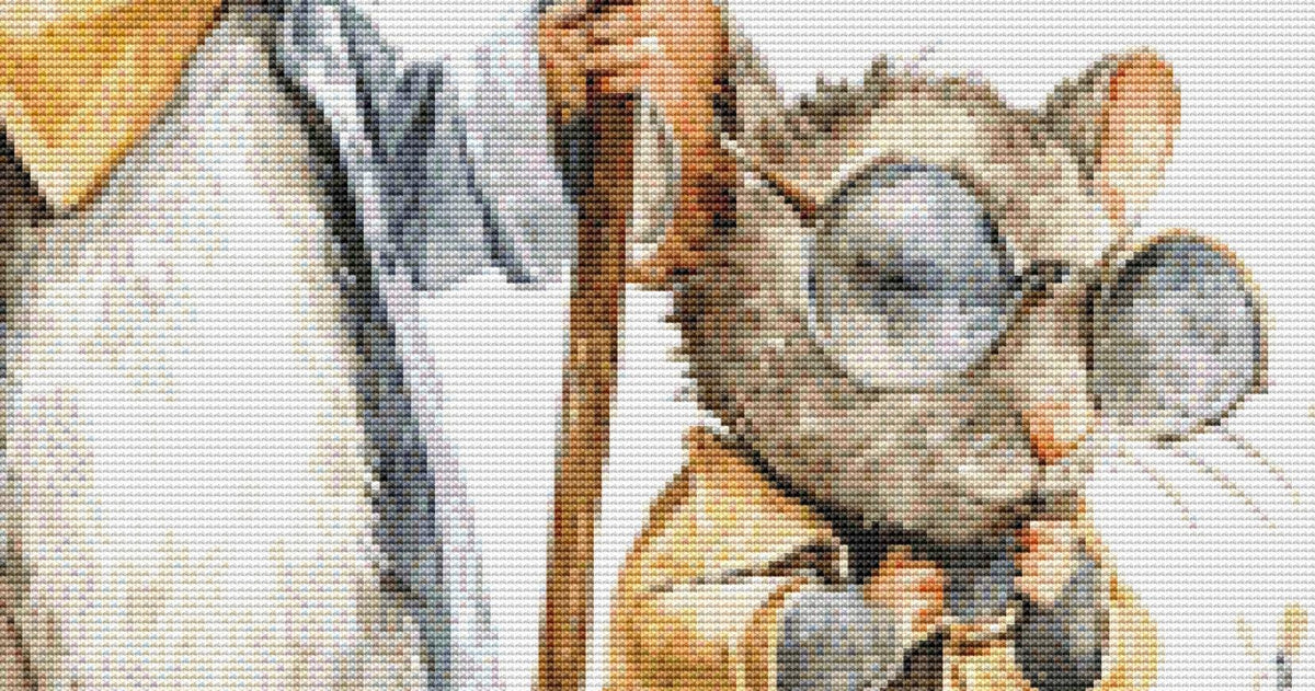 3 Blind Mice counted cross stitch pattern by Bryna T Art & Design (Digital Format)