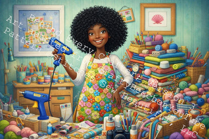 Behind Every Crafter; Version 3 counted cross stitch pattern by CraftyBeachonYouTube Adapted by StitchesSewBeautiful, LLC (Digital Format)