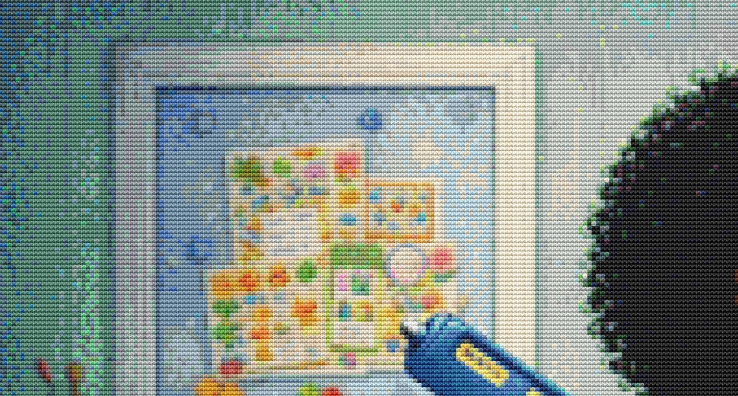 Behind Every Crafter; Version 3 counted cross stitch pattern by CraftyBeachonYouTube Adapted by StitchesSewBeautiful, LLC (Digital Format)