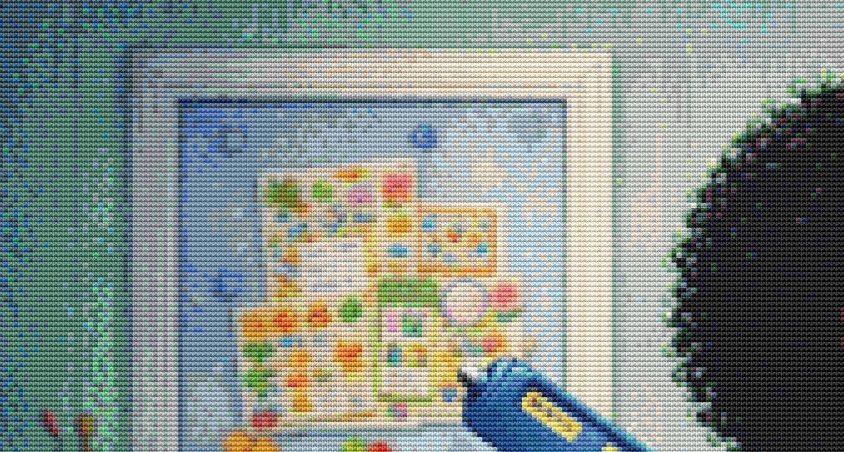 Behind Every Crafter; Version 3 counted cross stitch pattern by CraftyBeachonYouTube Adapted by StitchesSewBeautiful, LLC (Digital Format)