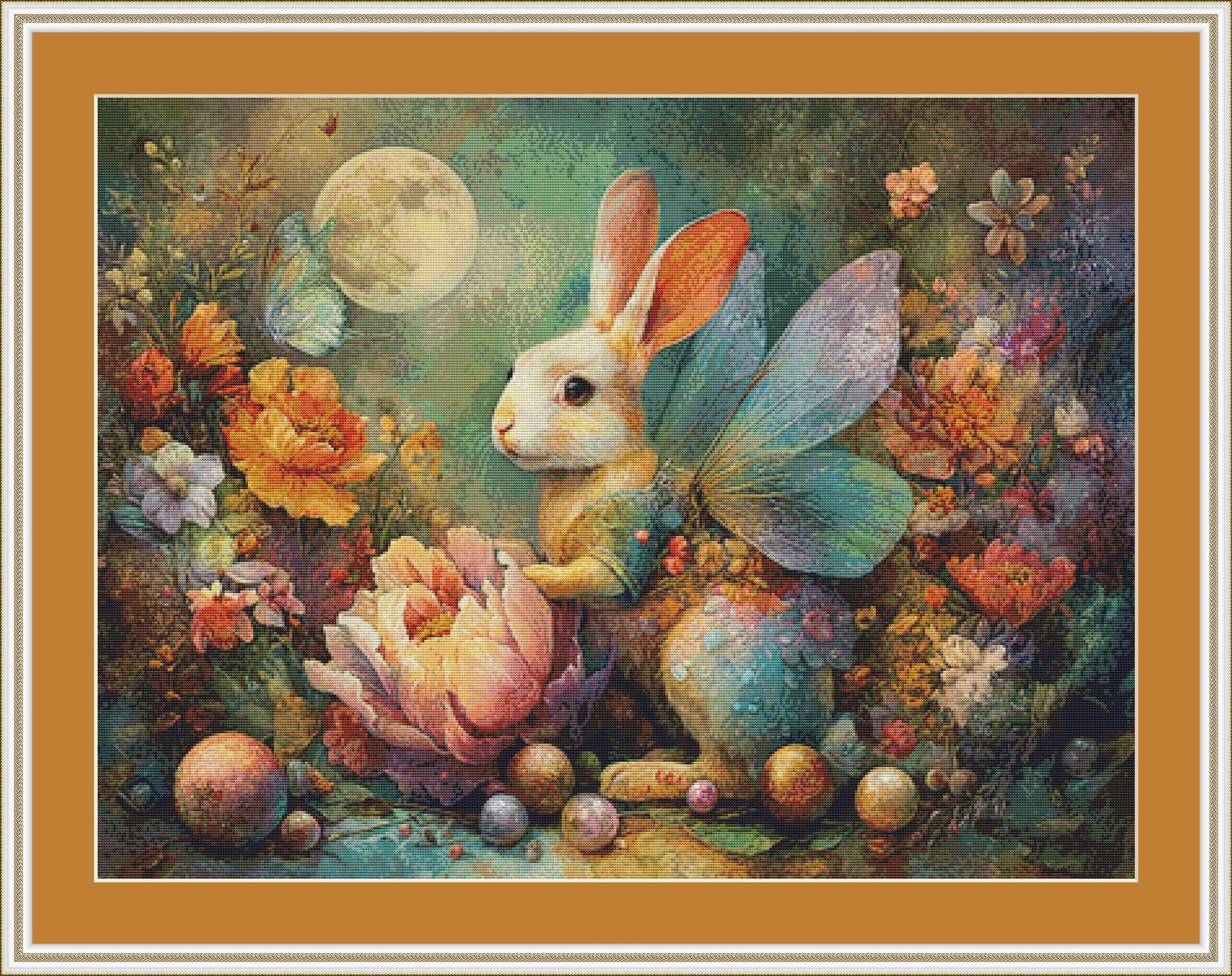 Valerie's Bunny counted cross stitch pattern by Bryna T. Art & Design (Digital Format)