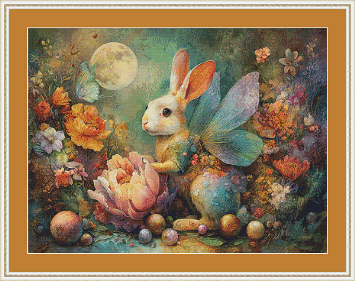 Valerie's Bunny counted cross stitch pattern by Bryna T. Art & Design (Digital Format)