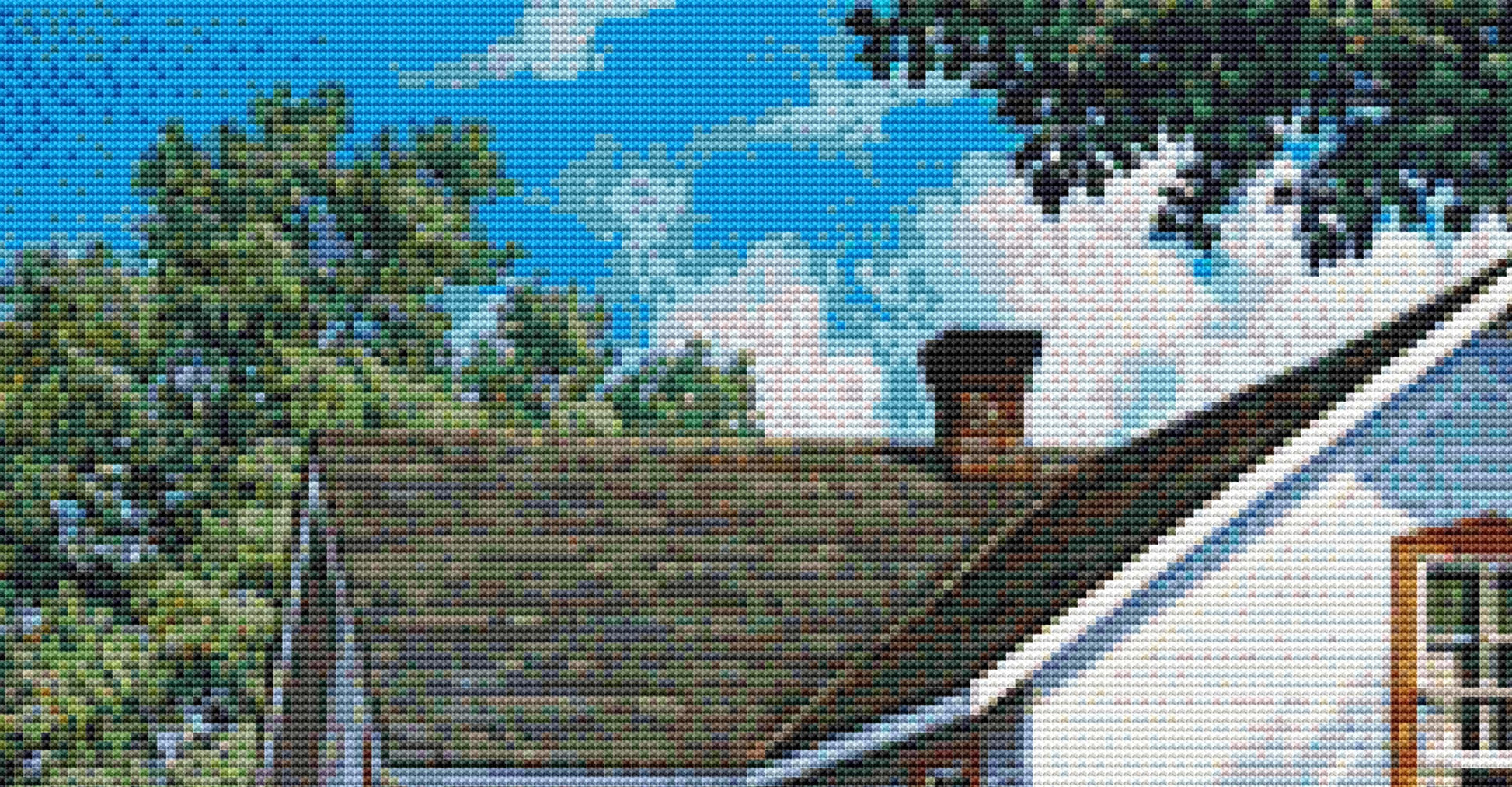 Farmer's Daughter full coverage counted cross stitch pattern by John Sloane (Digital Format)