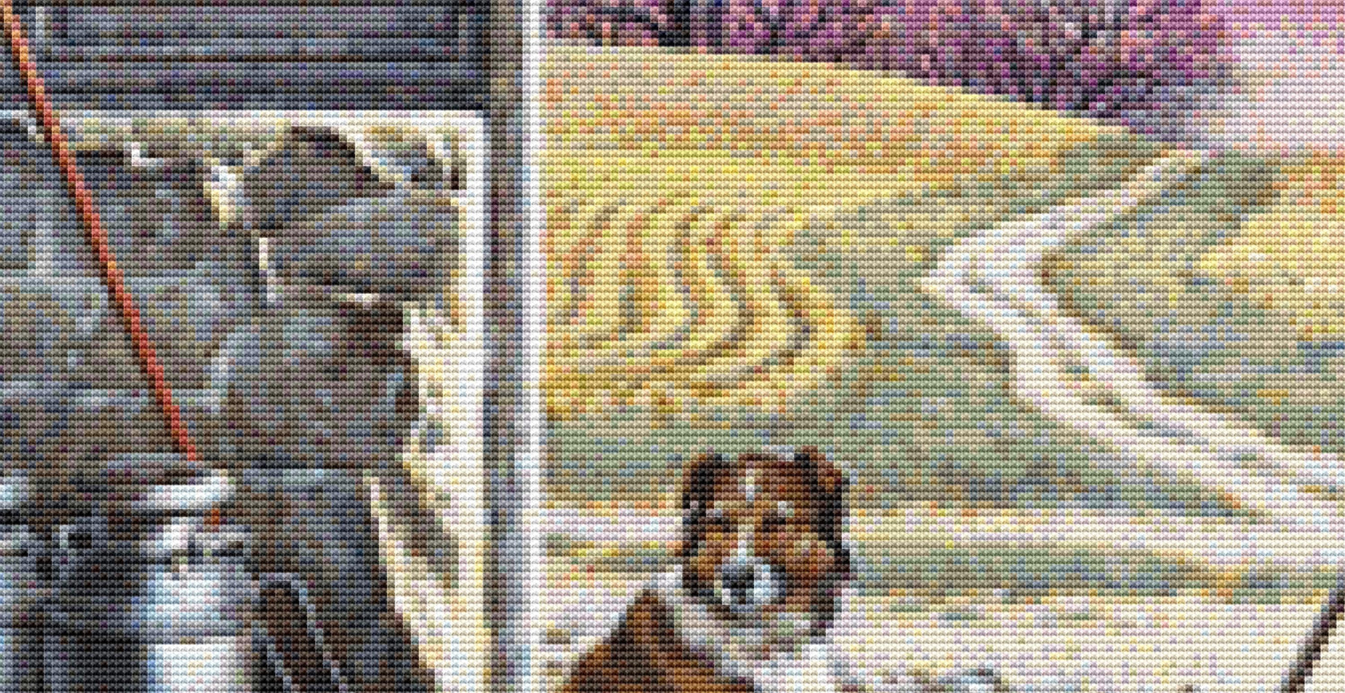 Day Break full coverage counted cross stitch pattern by John Sloane (Digital Format)