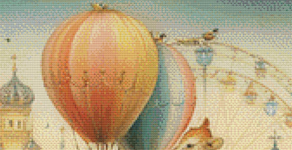 Amusement Park counted cross stitch pattern by Bryna T Art & Design (Digital Format)