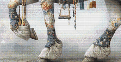 Decorated Horse 2 counted cross stitch pattern by Bryna T Art & Design (Digital Format)