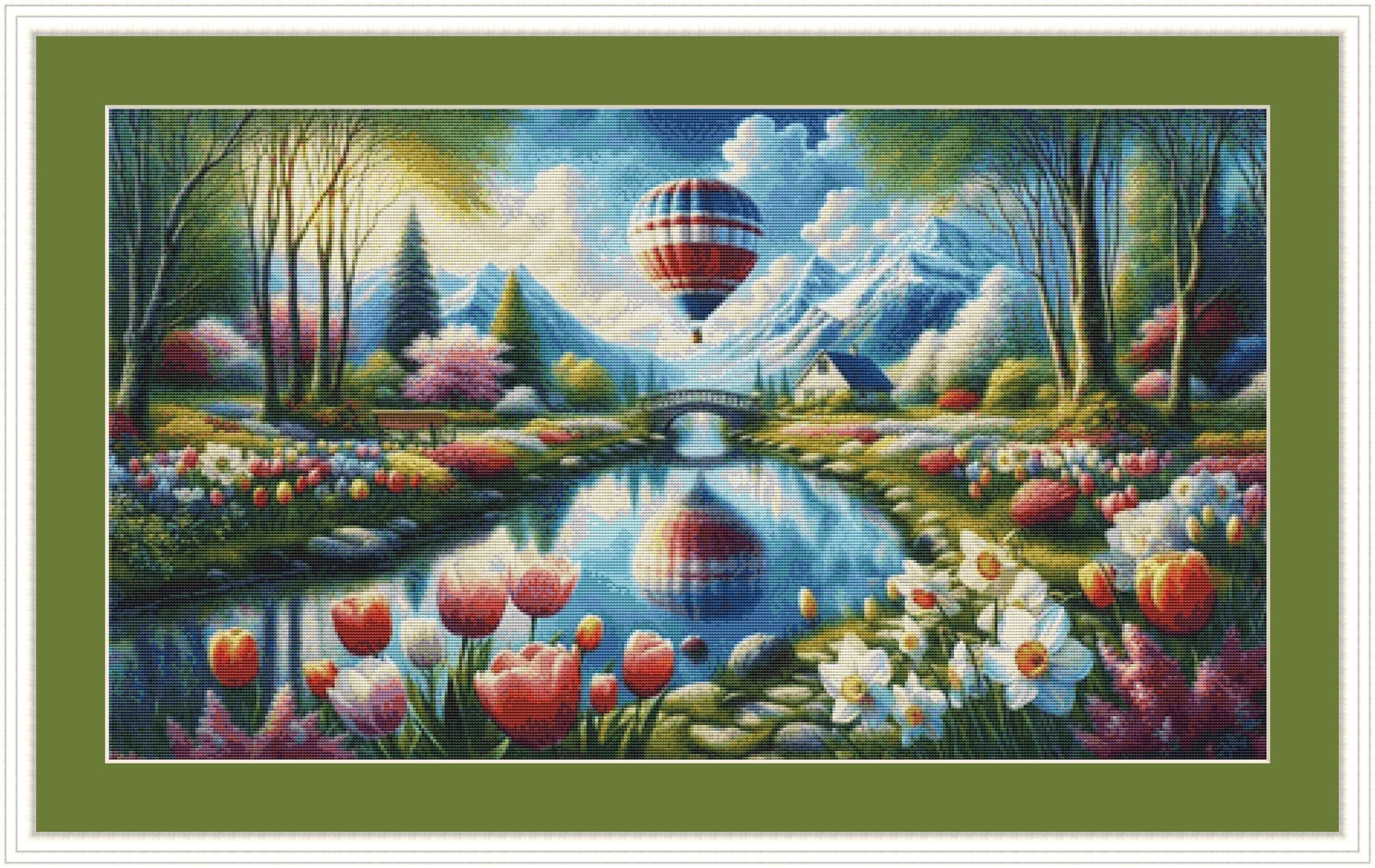 A Beautiful Balloon Ride counted cross stitch pattern by Eder Jose Rosa (Digital Format)