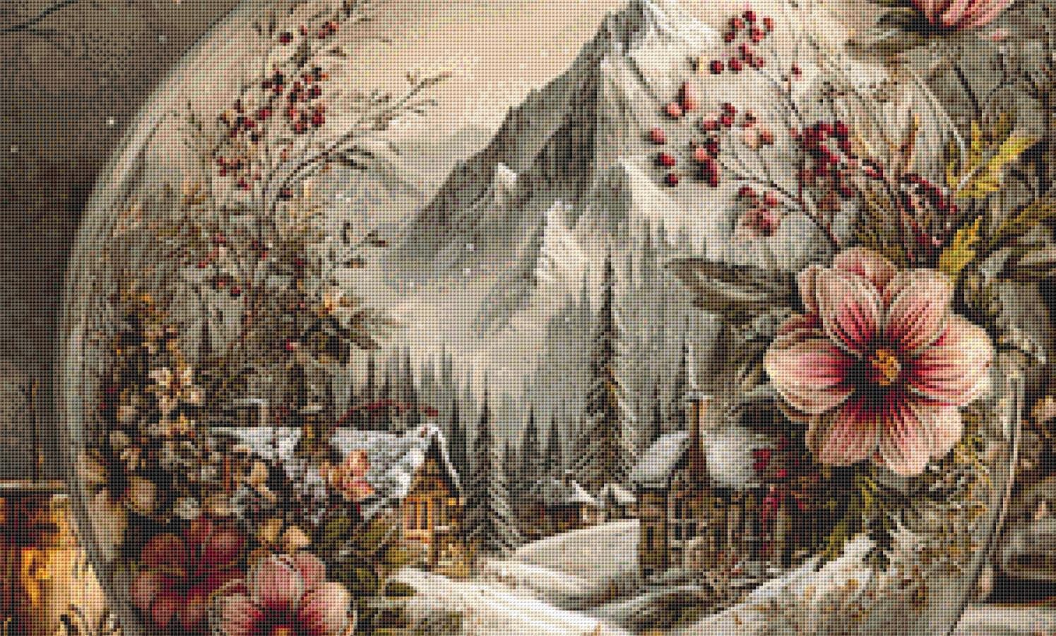 Christmas Ornament counted cross stitch pattern by Bryna T Art & Design (Digital Format)