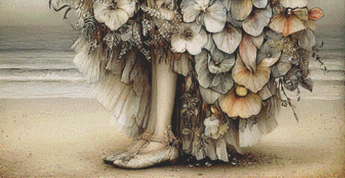 Moonstruck (Max Size/Color) counted cross stitch pattern by Bryna T Art & Design (Digital Format)