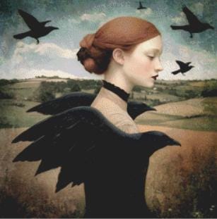 Wings (Small) counted cross stitch pattern by Alisa Smith Williams (Digital Format)