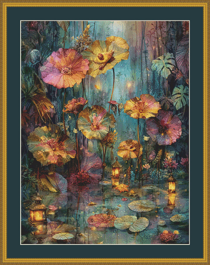 Neon Nature counted cross stitch pattern by Bryna T. Art & Design (Digital Format)