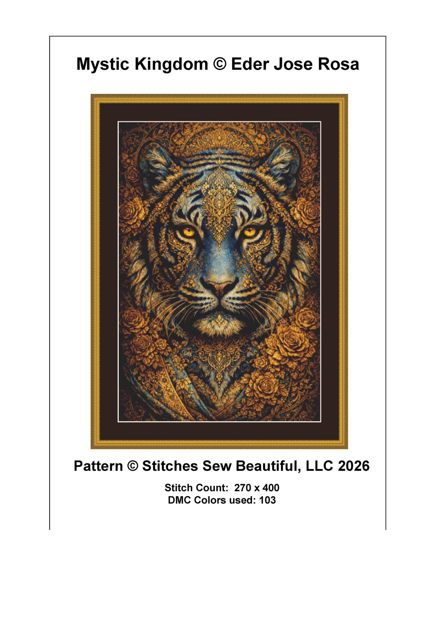 Mystic Kingdom counted cross stitch pattern by Eder Jose Rosa (Digital Format)