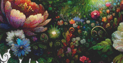 Forest Fairy in Bloom counted cross stitch pattern by World of Love Hearts/Adrian G Eyre (digital format)
