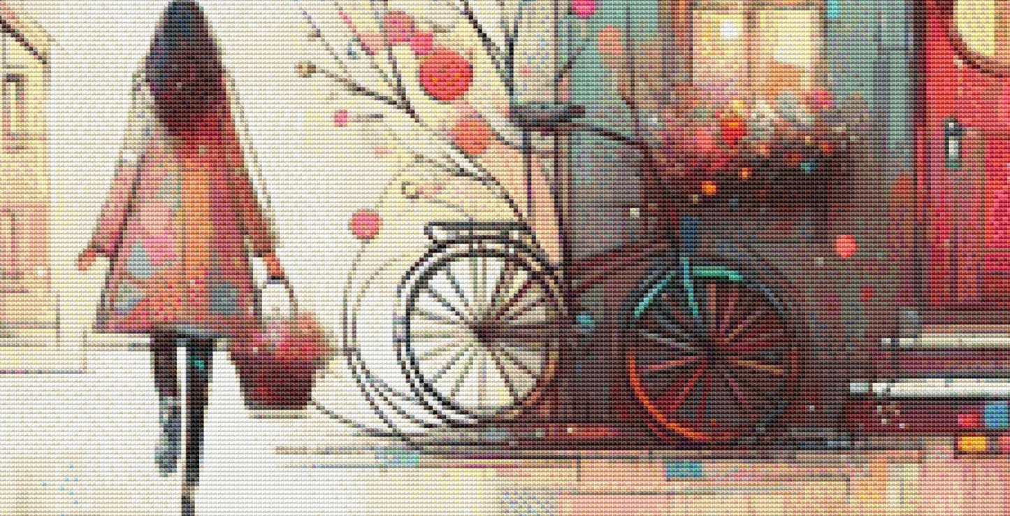 Watercolor Day Dream counted cross stitch pattern by World of Love Hearts/Adrian G. Eyre (Digital Format)