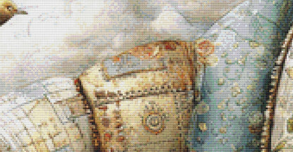 Chair counted cross stitch pattern by Bryna T Art & Design (Digital Format)