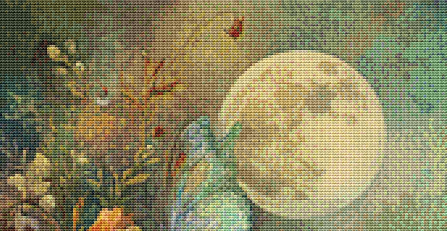 Valerie's Bunny counted cross stitch pattern by Bryna T. Art & Design (Digital Format)