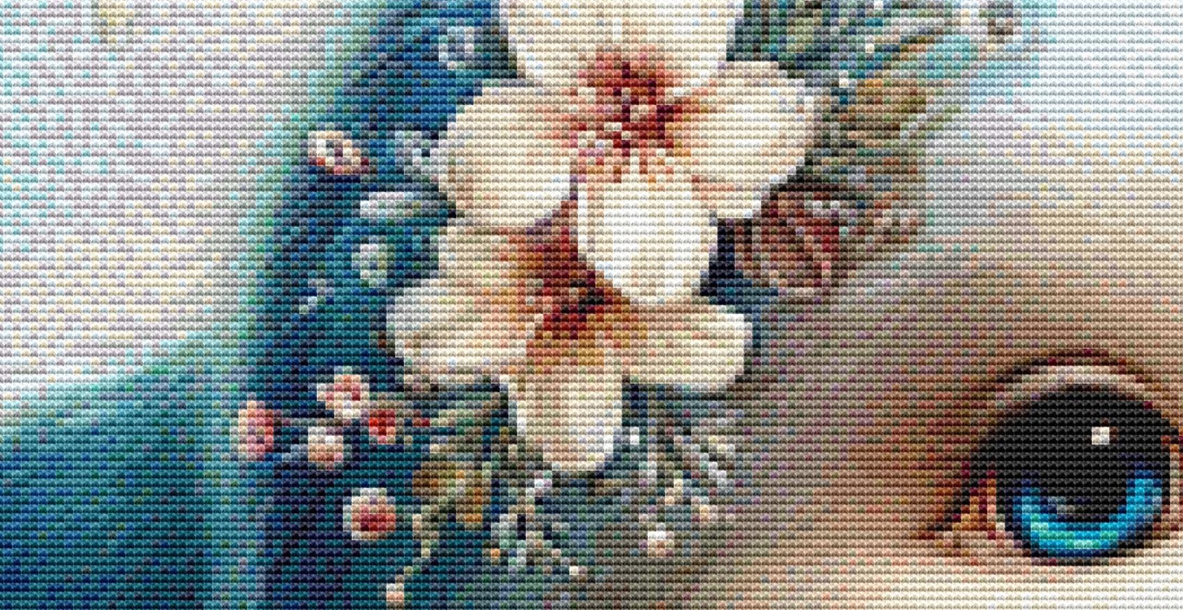 Dolphin counted cross stitch pattern by Sassy E. Boutique (Digital Format)