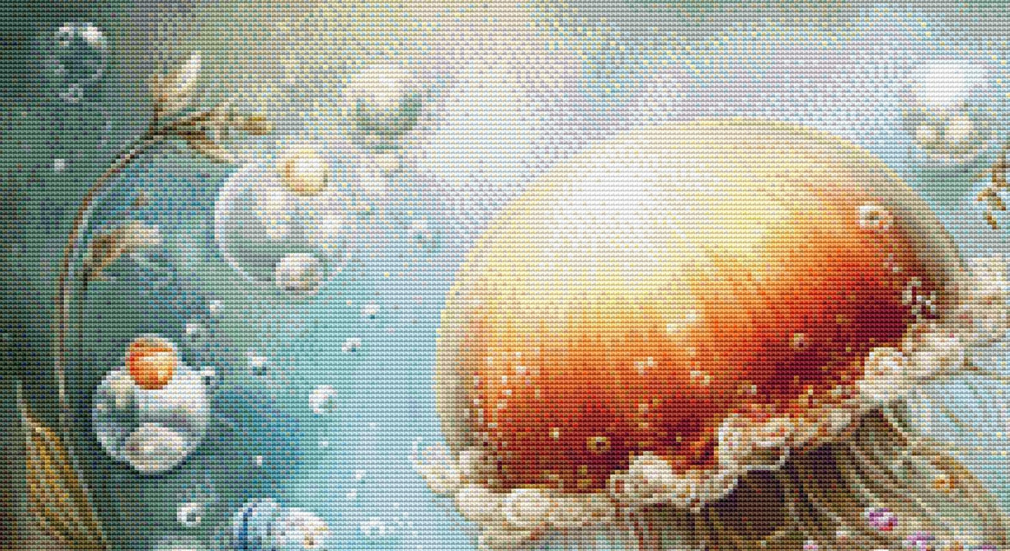 Ocean counted cross stitch pattern by Sassy E. Boutique (Digital Format)