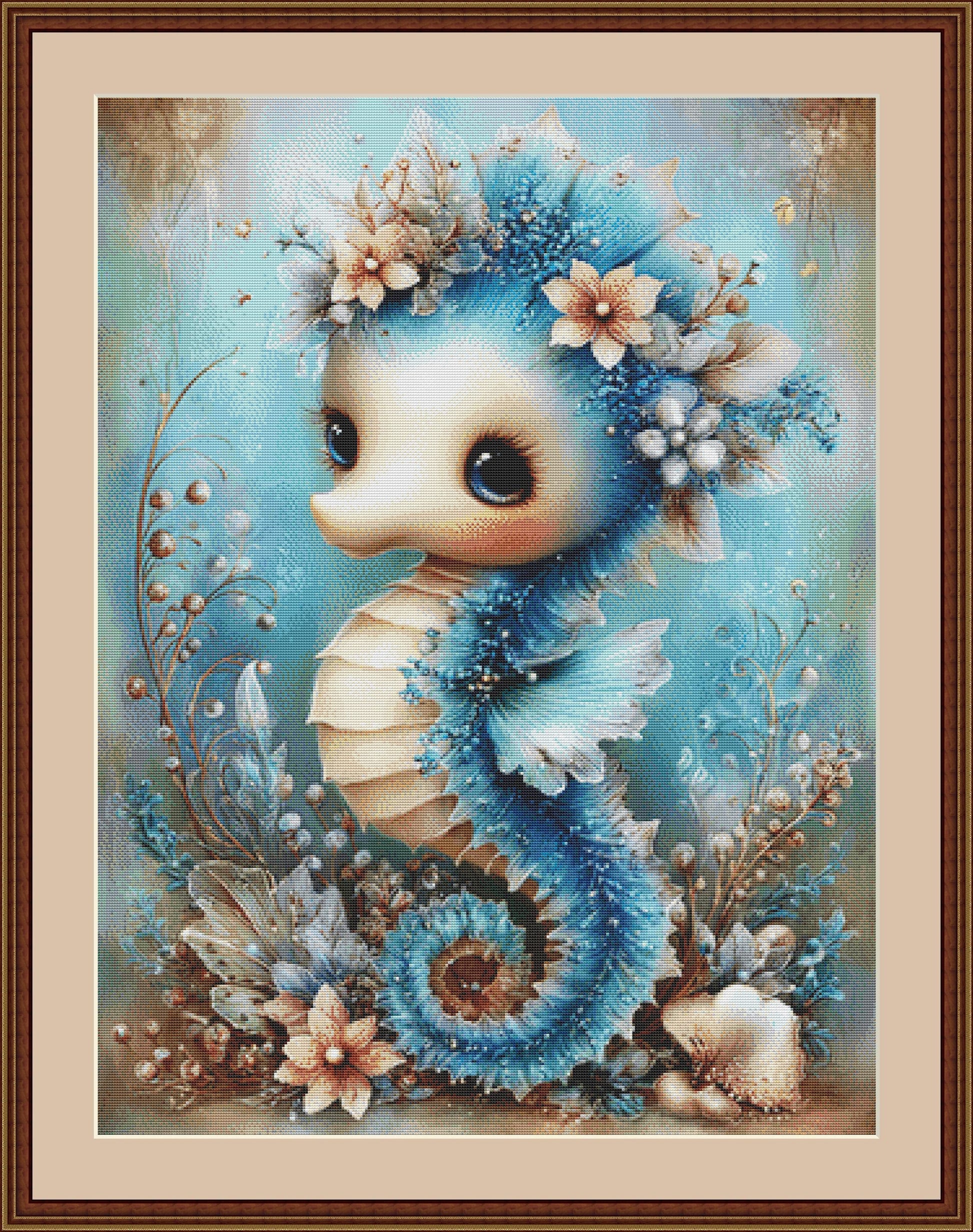 Seahorse counted cross stitch pattern by Sassy E. Boutique (Digital Format)