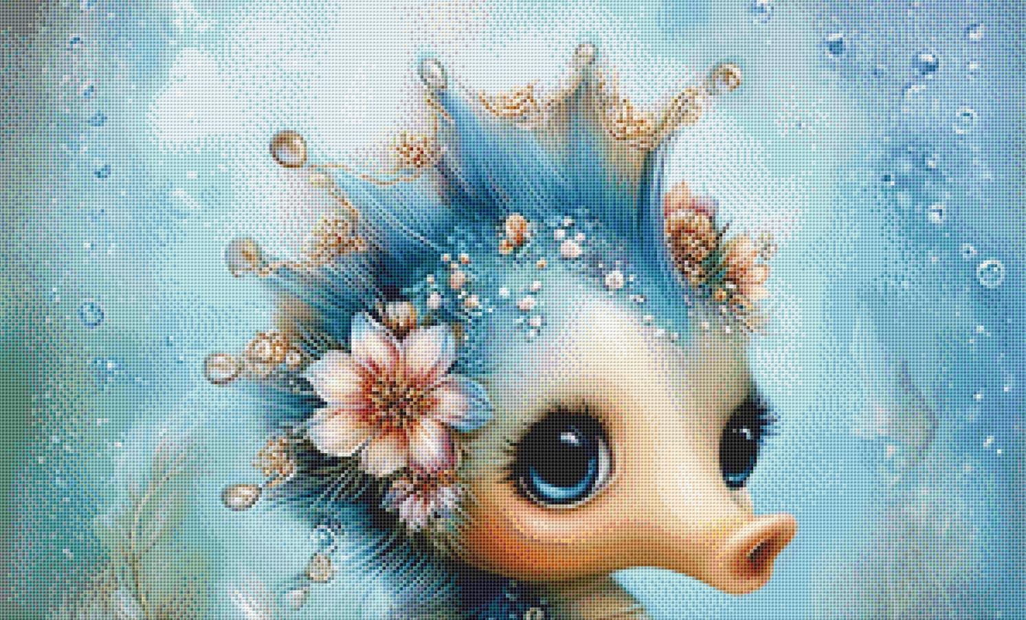 Seahorse 2 counted cross stitch pattern by Sassy E. Boutique (Digital Format)