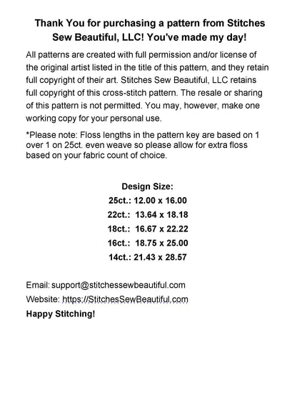 Seahorse 3 counted cross stitch pattern by Sassy E. Boutique (Digital Format)