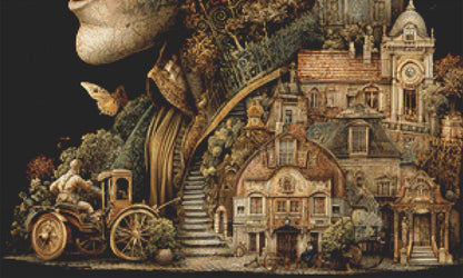 The Gold Lady's Companion counted cross stitch pattern by Bryna T Art & Design (Digital Format)