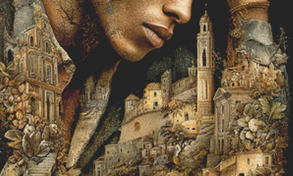 The Gold Man counted cross stitch pattern by Bryna T Art & Design (Digital Format)