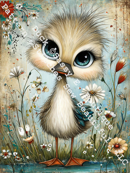 Duck counted cross stitch pattern by Sassy E. Boutique (Digital Format)