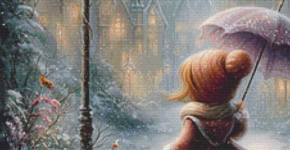 A Winter Stroll counted cross stitch pattern by Sassy E. Boutique (Digital Format)