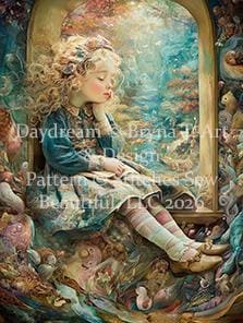 Daydream counted cross stitch pattern by Bryna T. Art & Design (Digital Format)