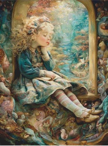 Daydream counted cross stitch pattern by Bryna T. Art & Design (Digital Format)